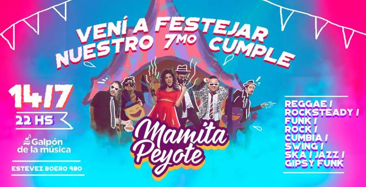 MAMITA PEYOTE se presenta en Rosario